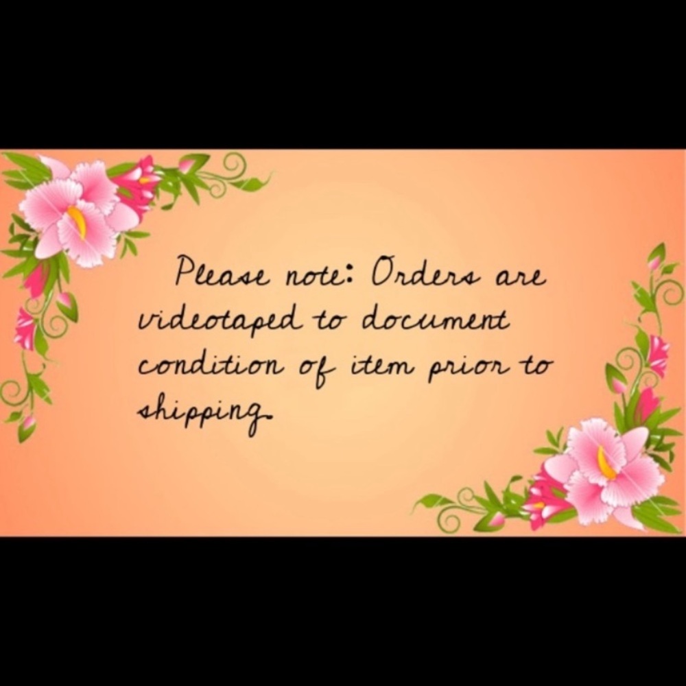 For buyer & seller protection, shipping process is videotaped 🎥